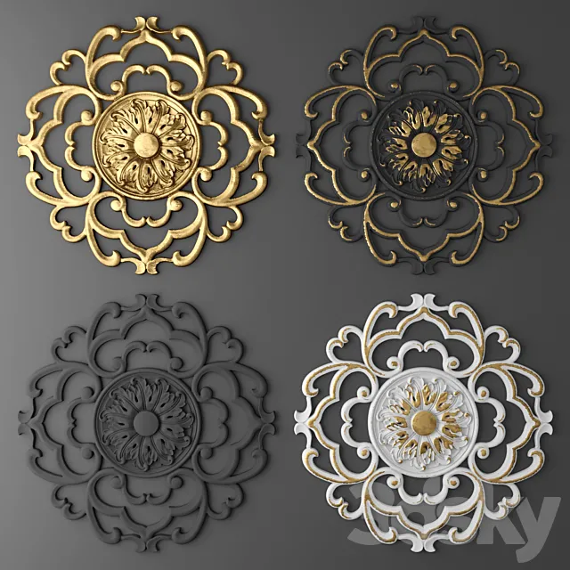 Rosette. 3ds Max