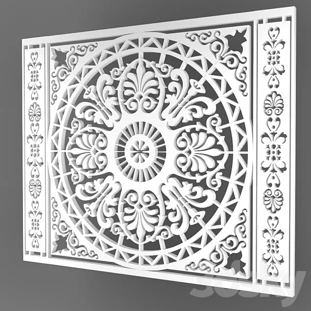 rosette decorative 3DS Max Model