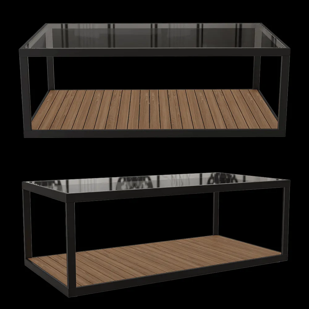 Röshults – Coffee table Moore 100×50 3ds Max