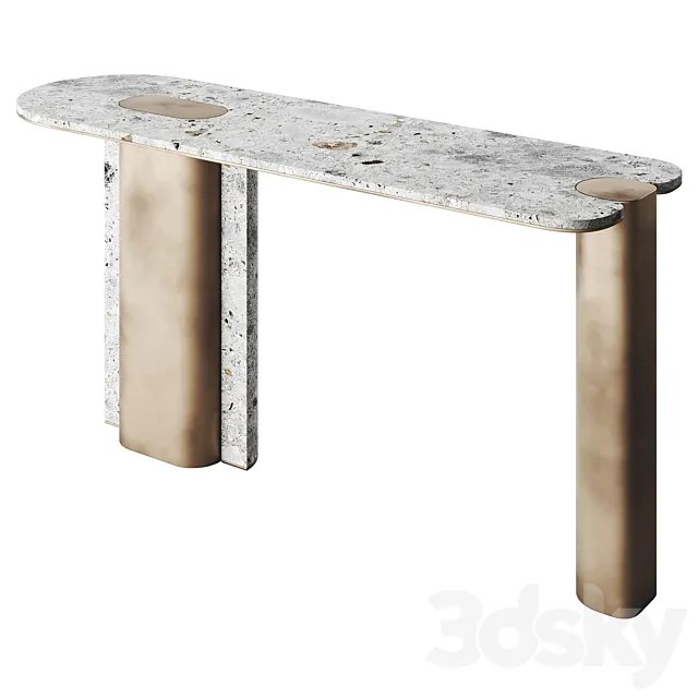 ROSIE GOLD Console Table LuxLucia Casa 3dsMax Model