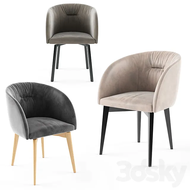 ROSIE SOFT Calligaris armchair 01 3DS Max Model