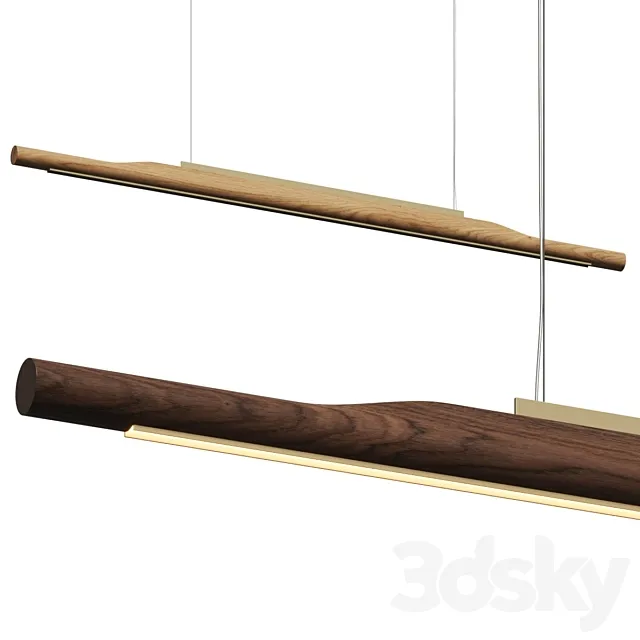 Ross Gardam Arbor Linear Pendant Lamp 3DS Max Model