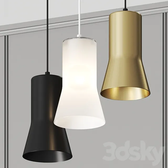 Ross Gardam Silhouette Pendant Lamps 3ds Max