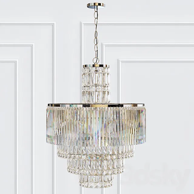 Rossborough 8-Light Crystal Chandelier 3ds Max