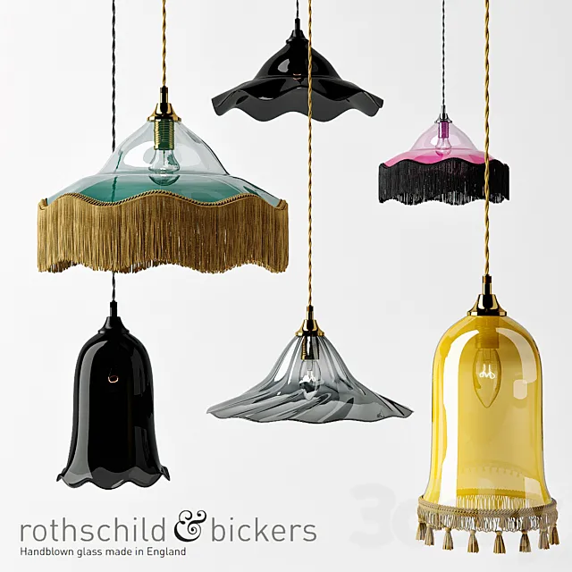 Rothschild & Bickers lamp set 3DS Max Model