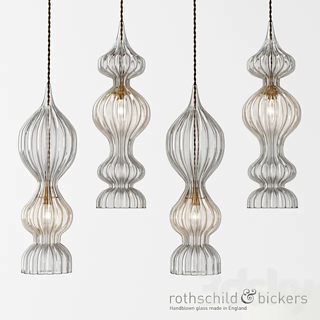 Rothschild & Bickers Spindle Pendants 3DS Max Model