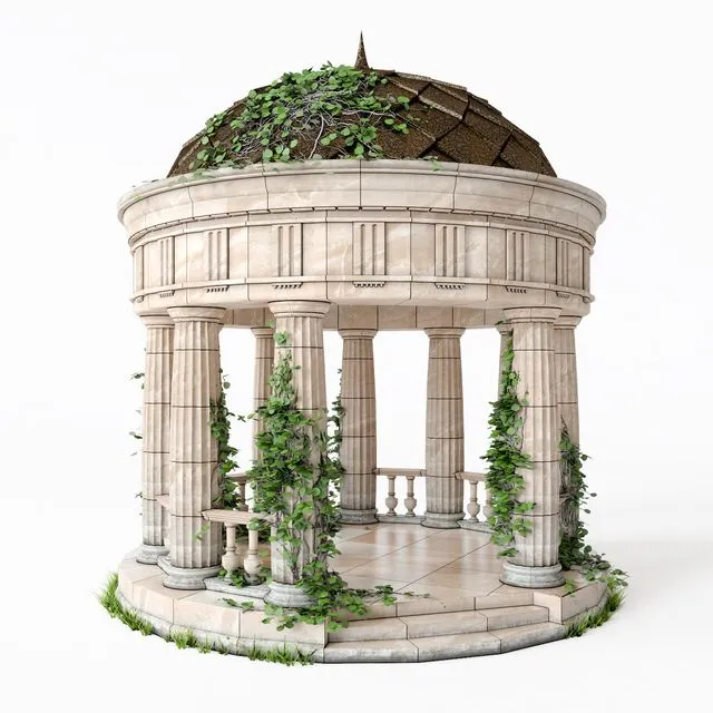 Rotunda classical (antique) V2 3dsMax Model