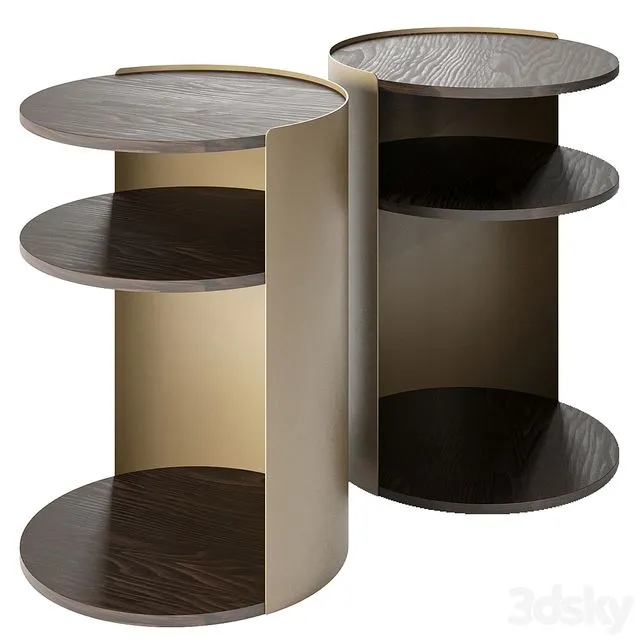 Round bedside table 3dsMax Model