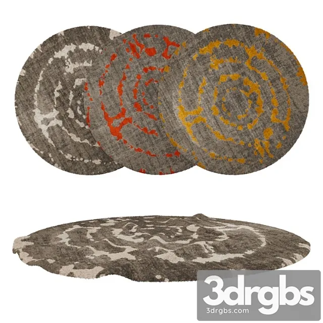 Round Carpet Set 267 3dsmax Download