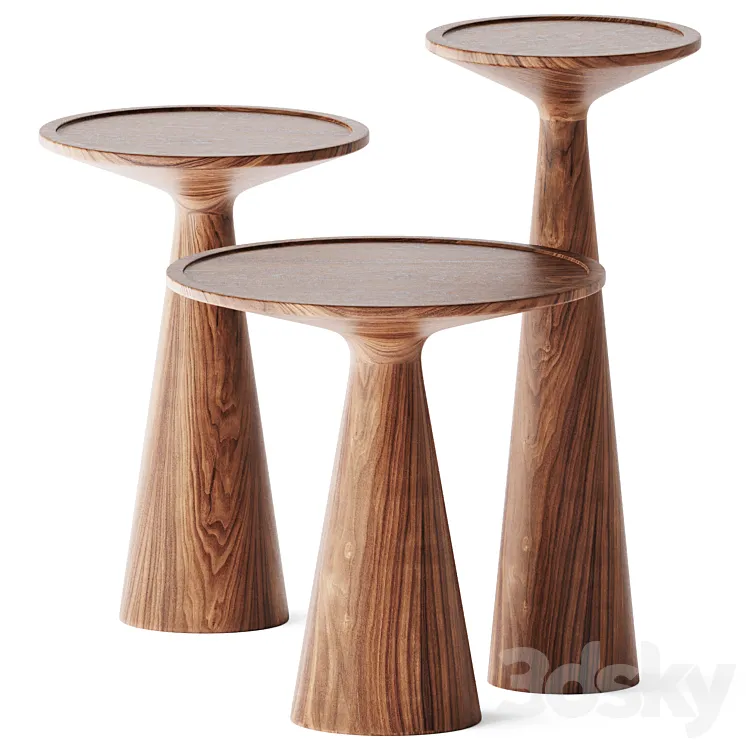 Round Coffee Side Table Figura by Draenert 3DS Max