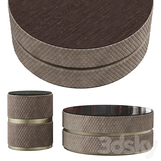 Round coffee table Capital Collection Cookie 3ds Max