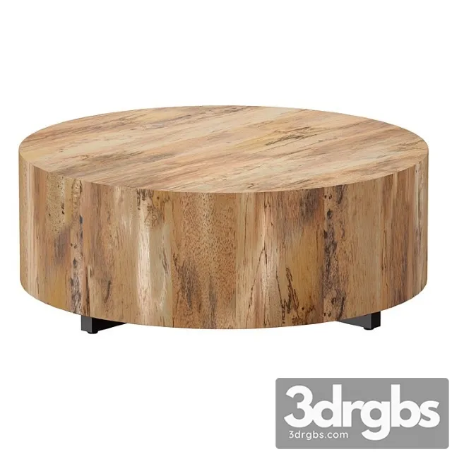 Round Coffee Table Dillon Spalted Primavera Round Wood Zoffee Table Tsrate Andes Barrel 3dsmax Download