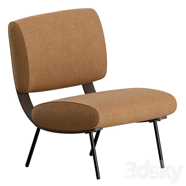 ROUND D.154.5 Armchair by Molteni & C 3DS Max