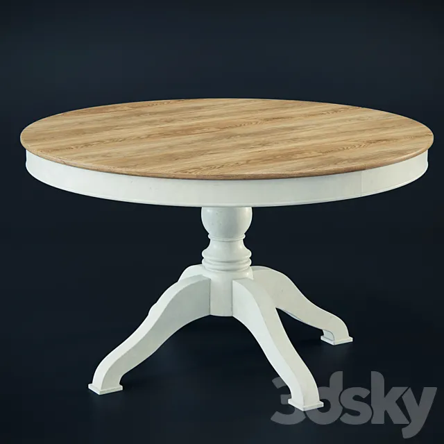 round dining table FullHouse 1DTNA018 3DSMax File