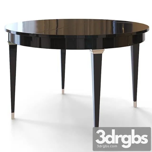 Round dining table in art deco style. 2 3dsmax Download