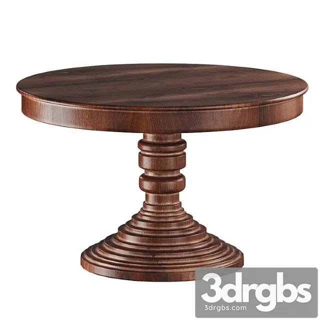 Round Dining Table In Classic Style 3dsmax Download