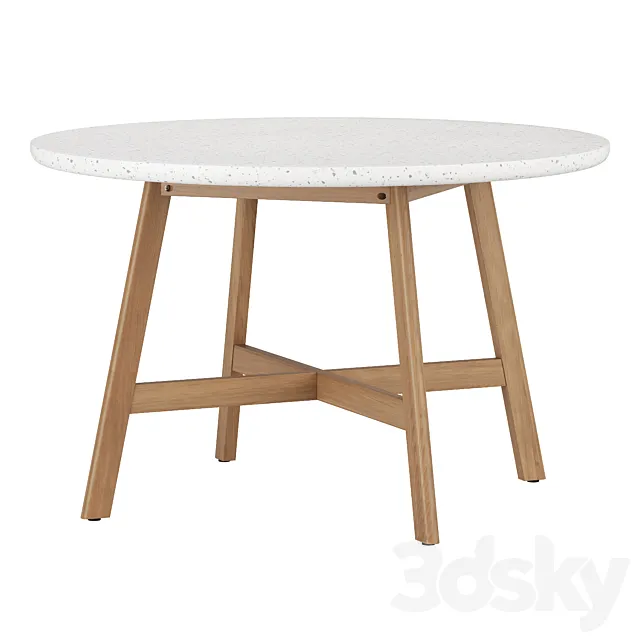 Round dining table Tulum Dantone Home 3dsMax Model