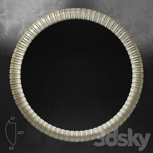 Round Mirror (baguette art.TL1151-3453) 3DS Max Model