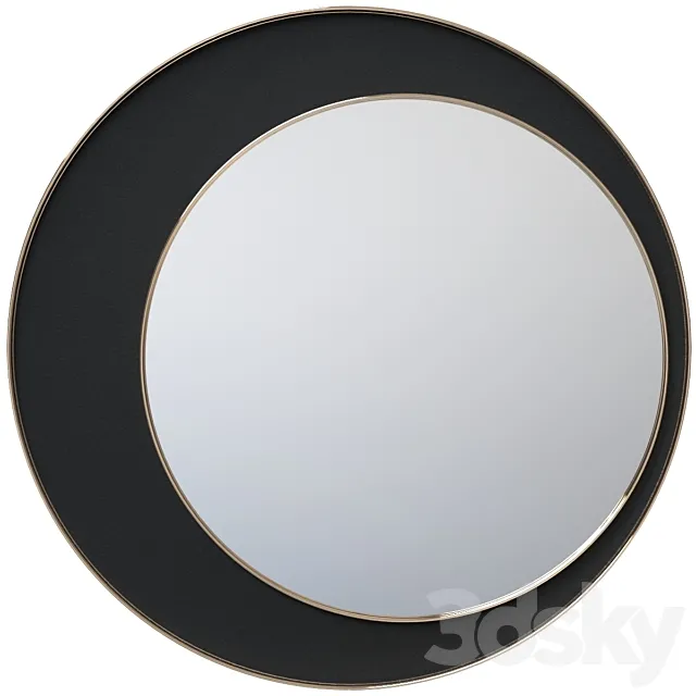 Round mirror with velor Vigo LaRedoute 3DS Max Model