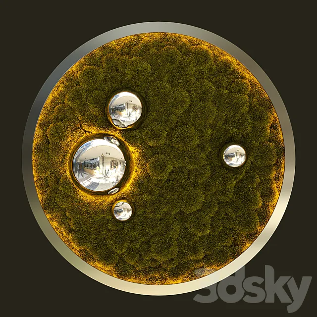Round phytomodule with backlight 3DSMax File