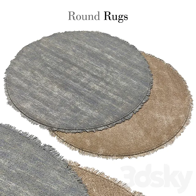 round rug 10 3DS Max Model