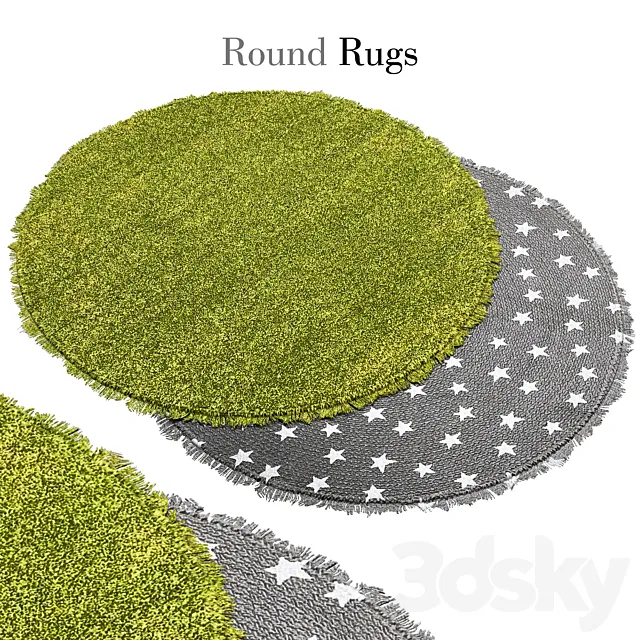 round rug 18 3ds Max