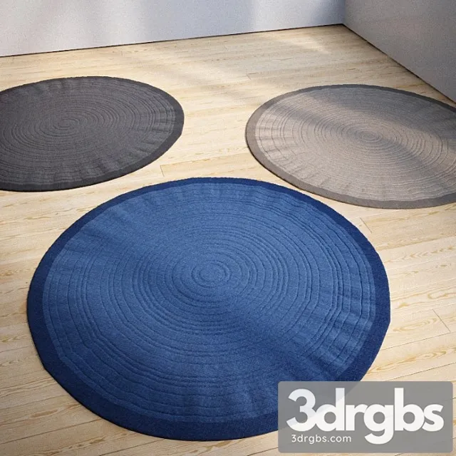 Round Rugs Set 3dsmax Download