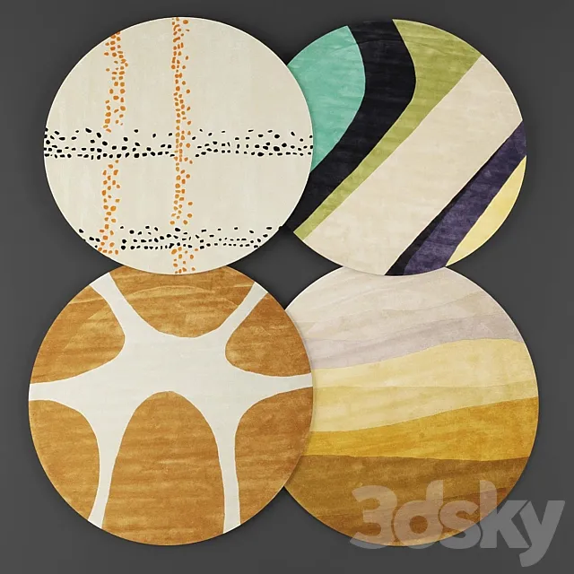 Round rugs07 3ds Max