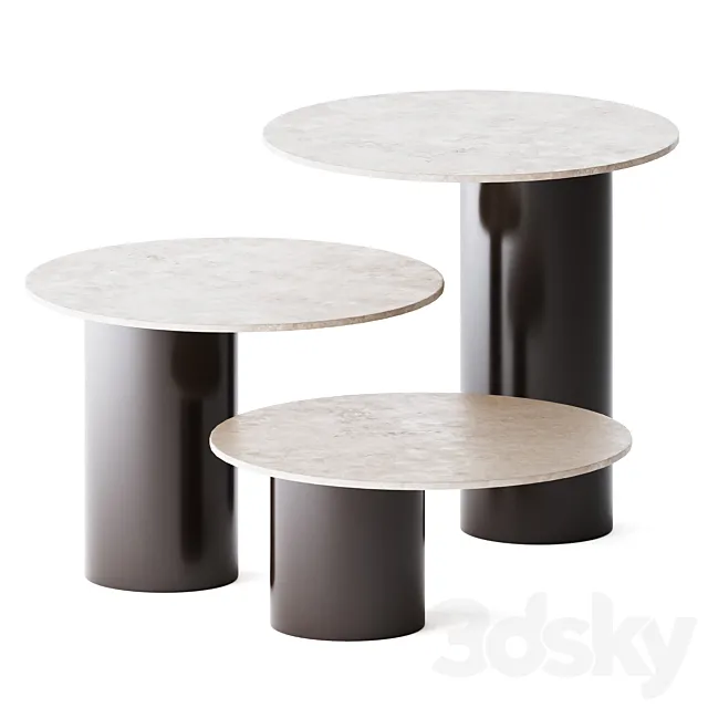 Round Side Tables Petra by Arketipo 3ds Max