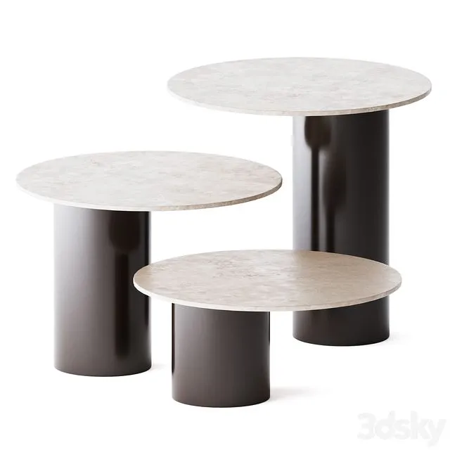 Round Side Tables Petra by Arketipo 3dsMax Model
