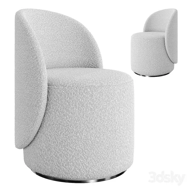 Round swivel chair NORDIC 3dsMax Model