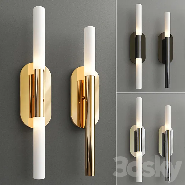 Rousseau Medium Vanity Sconce 3DS Max Model