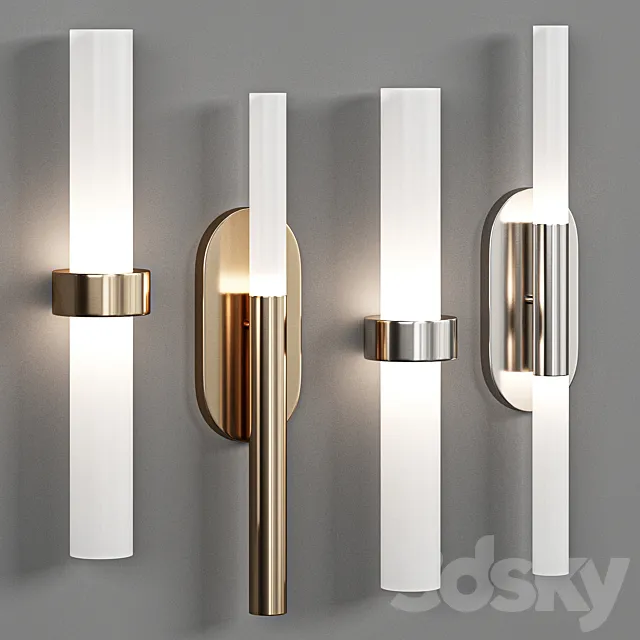 Rousseau Medium Vanity Sconce 3DS Max Model