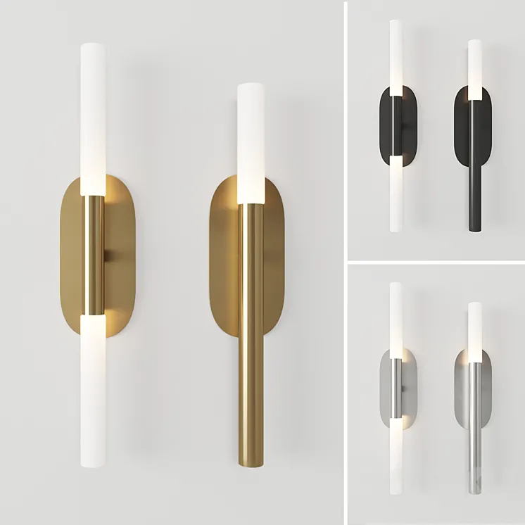 Rousseau medium vanity sconce and bath sconce by Kelly Wearstler 3DS Max