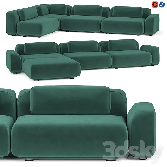 Rove Concepts Boden Sofa Sectional 3DSMax File