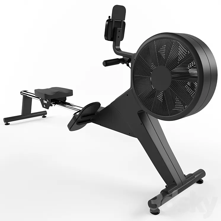 Rowing Machine 3DS Max Model