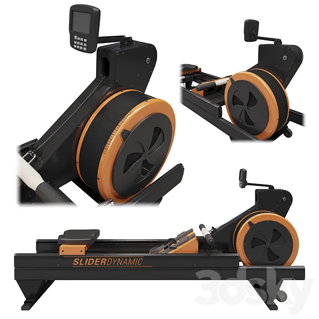 Rowing machine Slider Dynamic 5500 3ds Max