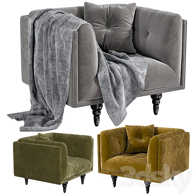 Royal armchair 3DS Max Model