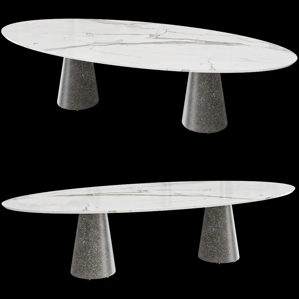 Royal Botania – Стол Conix CNX3214BB овальный 3ds Max