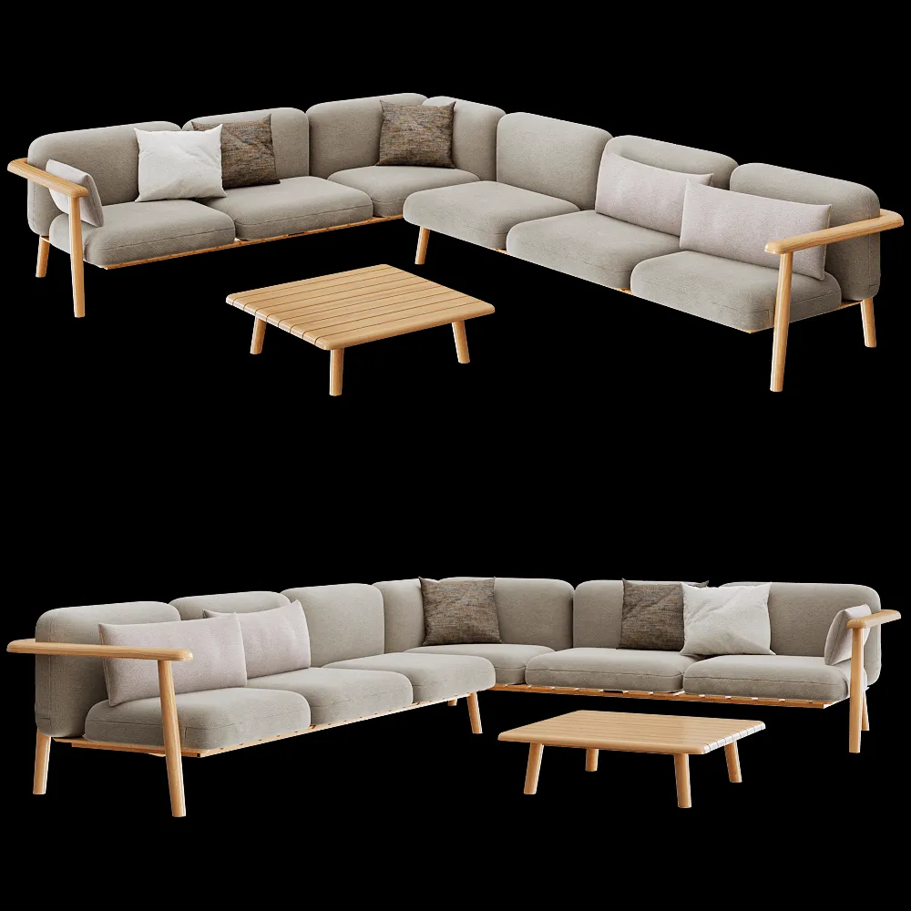 Royal Botania – Garden sofa MAMBO LOUNGE 3ds Max