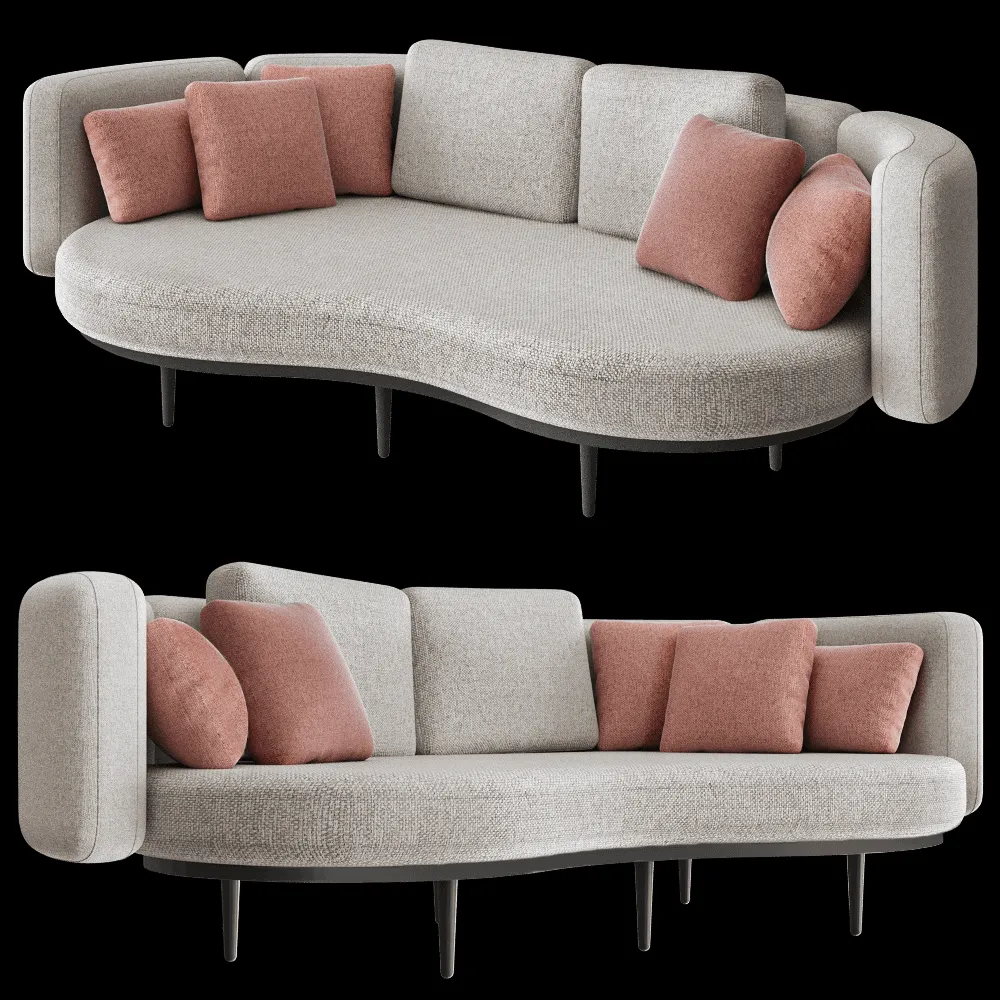 Royal Botania – Garden sofa ORGANIX LOUNGE 1 3ds Max