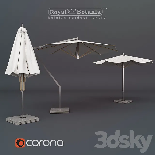 Royal Botania Umbrellas 3DSMax File