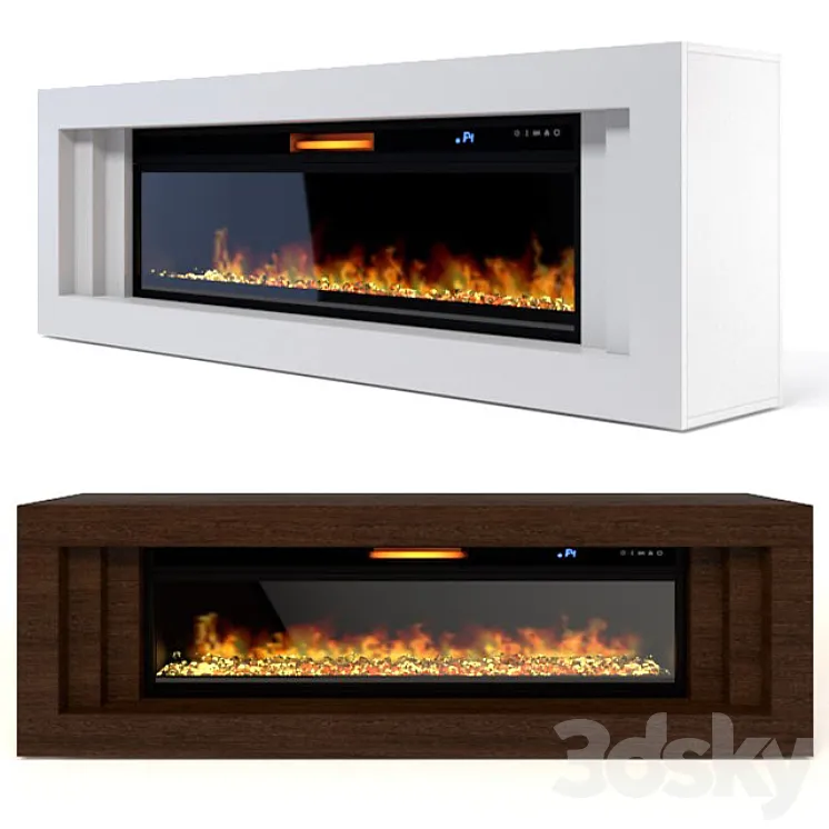 Royal Flame Vision 60 LED Fireplace 3DS Max