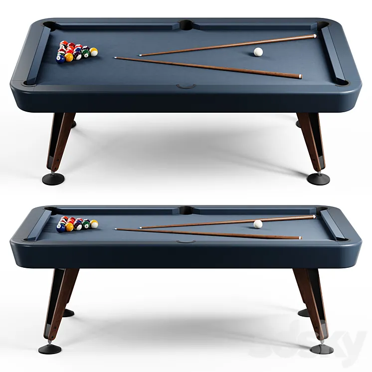 RS Barcelona Diagonal American 7ft Indoor Pool Table 3DS Max Model