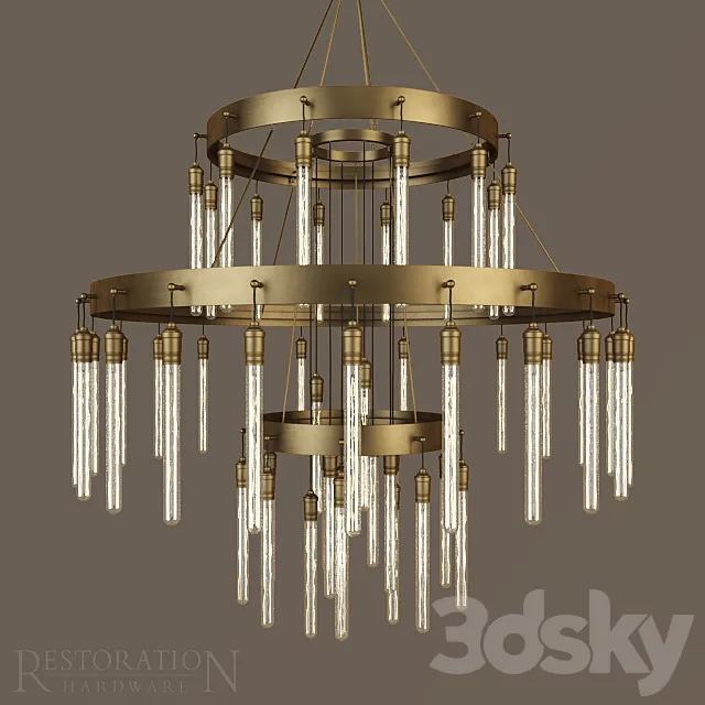 RT AXIS THREE-TIER CHANDELIER 3DSMax File