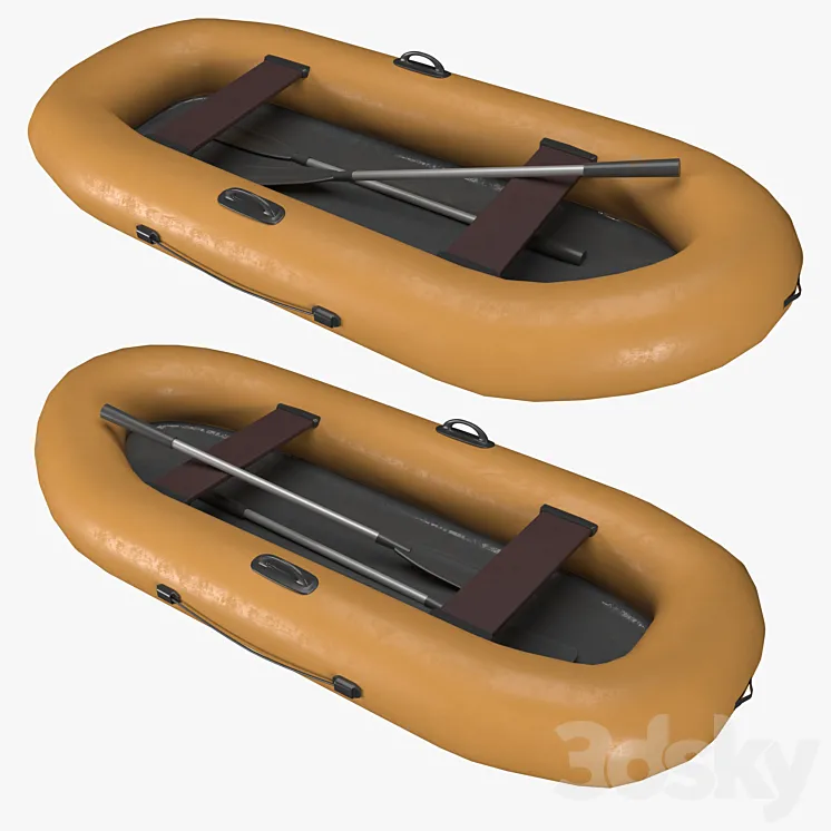 Rubber boat 3DS Max