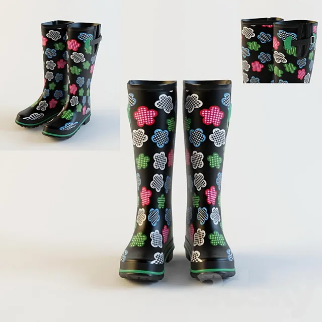 Rubber boots 3DS Max Model