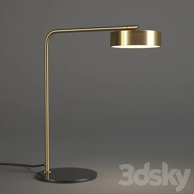 Rubn James Table Lamp Brass 3DS Max Model