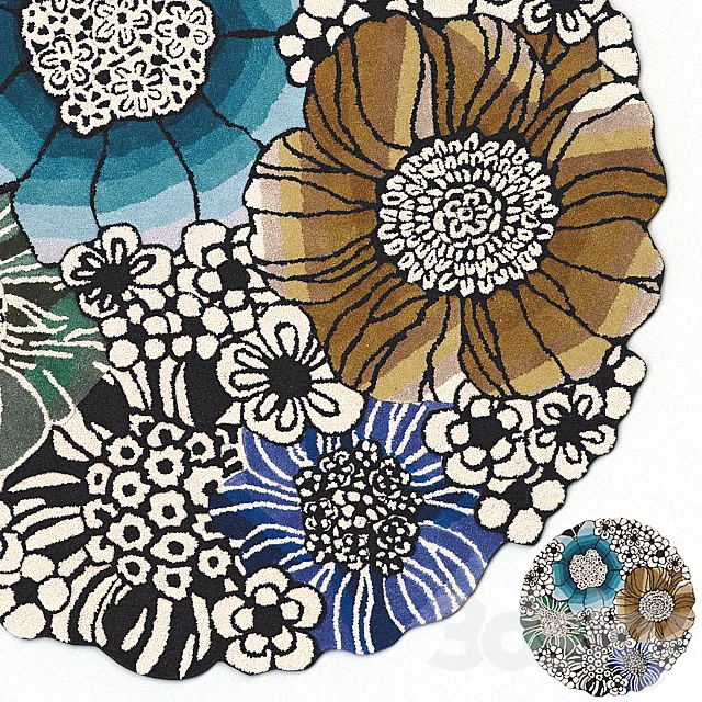 Rug Missoni Home Anemones Saturnia Rug V2 3ds Max