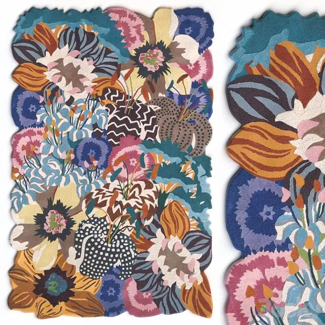 Rug Missoni Home Lilium Multicolor Rajmahal Rug 3dsMax Model